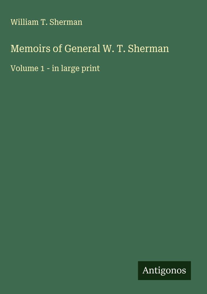 Memoiren von General W. T. Sherman
