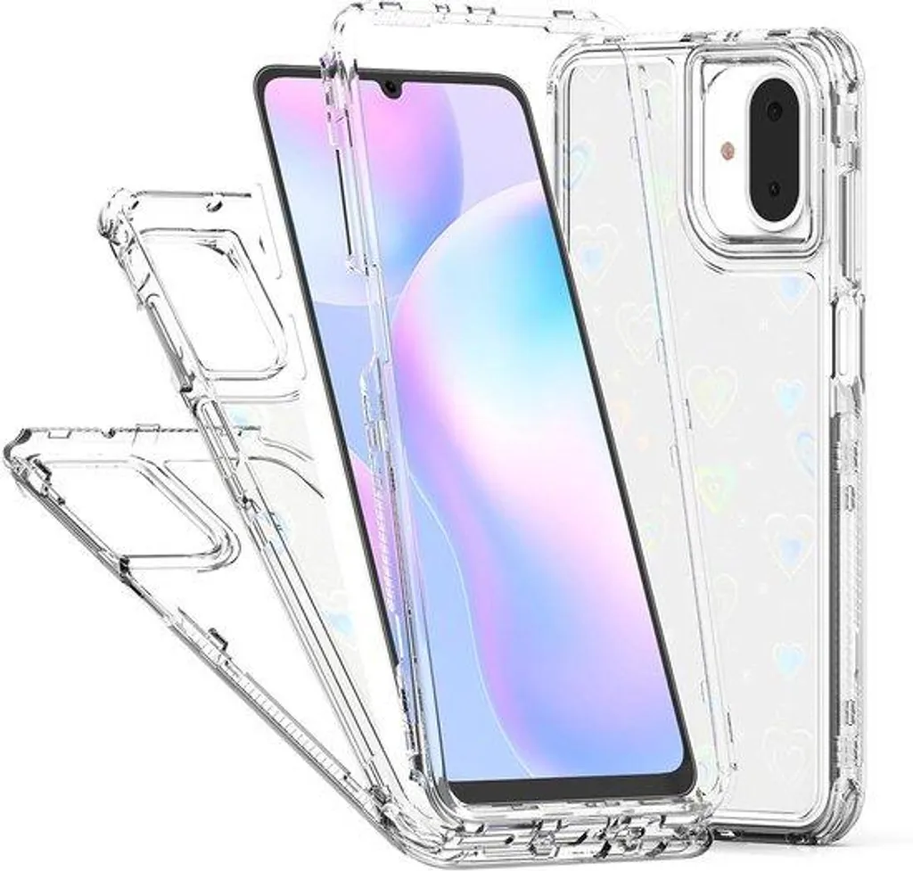 Coque Galaxy Anti-casse Norme Militaire Motif Cœur en Acrylique Robuste