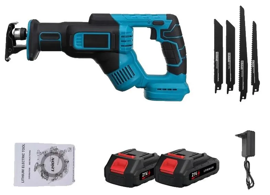 Scie sauteuse sans fil pendulaire ergonomique, kit avec 2 batteries