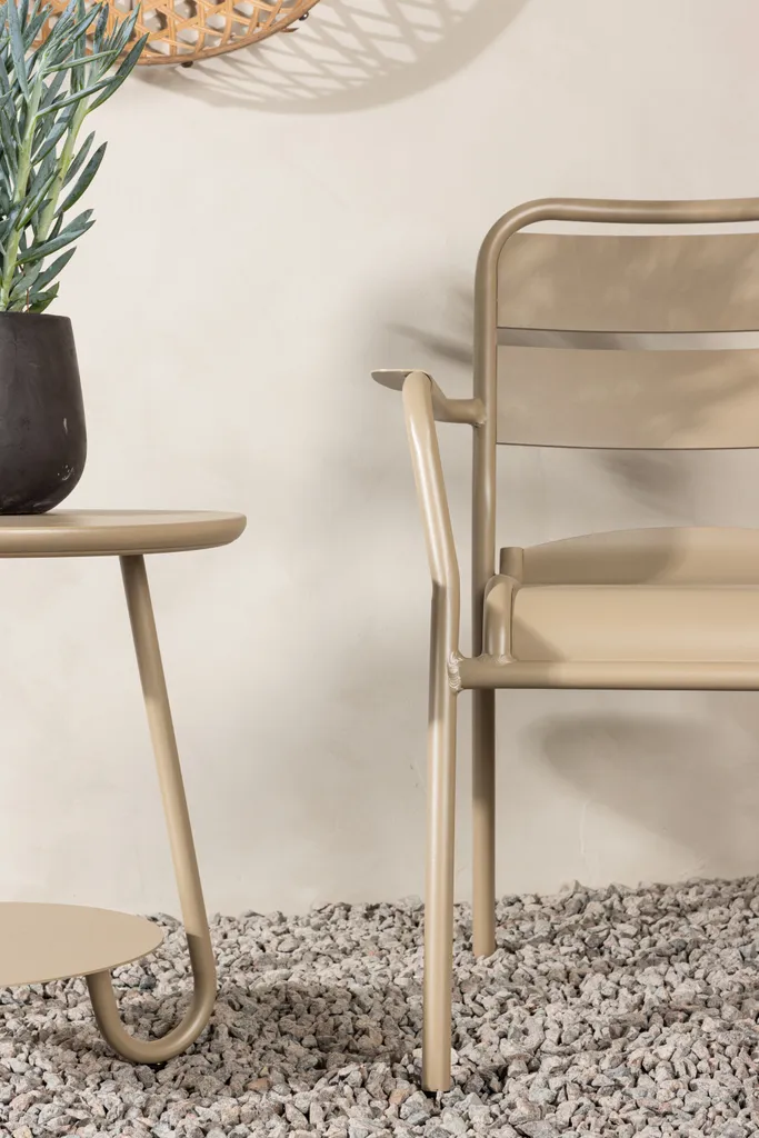 Canapé et fauteuils beige Faro : ensemble de salon 3 pièces chic