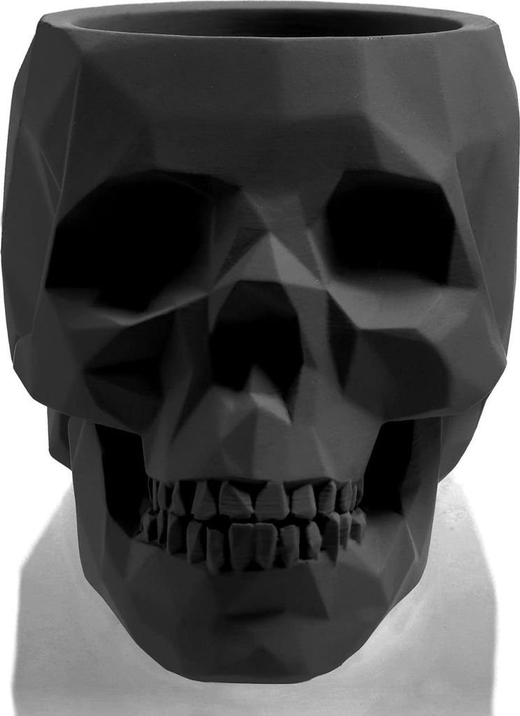 Low Poly Skull Zement Blumentopf Pflanzenbehälter Beton Ø 5 cm-Ø 76 cm-Ø 11 cm-Ø 24 cm 17 Farben