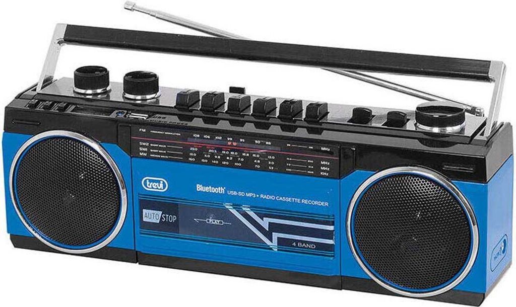 Rr 501 Bt Portable Radio Recorder +Usb+Bt Blue