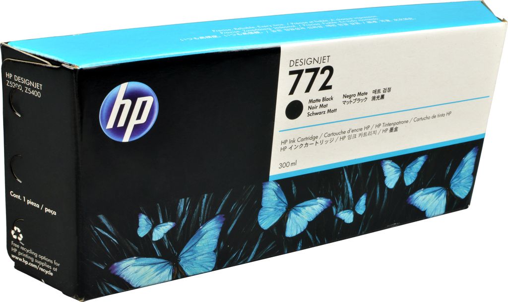 HP 772 Mattschwarz DesignJet Druckerpatrone, 300 ml, HP Produktbild 
