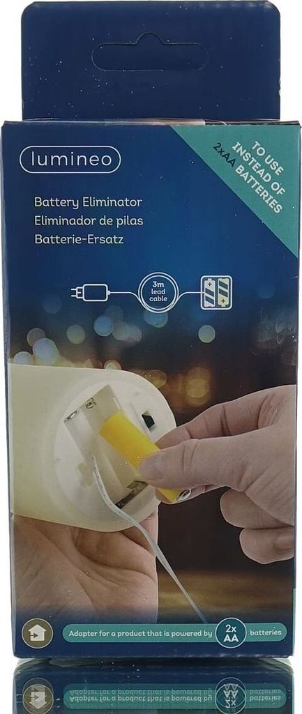 Lumineo Batterie-Ersatz 2 x AA, Batterie Eliminator Produktbild 