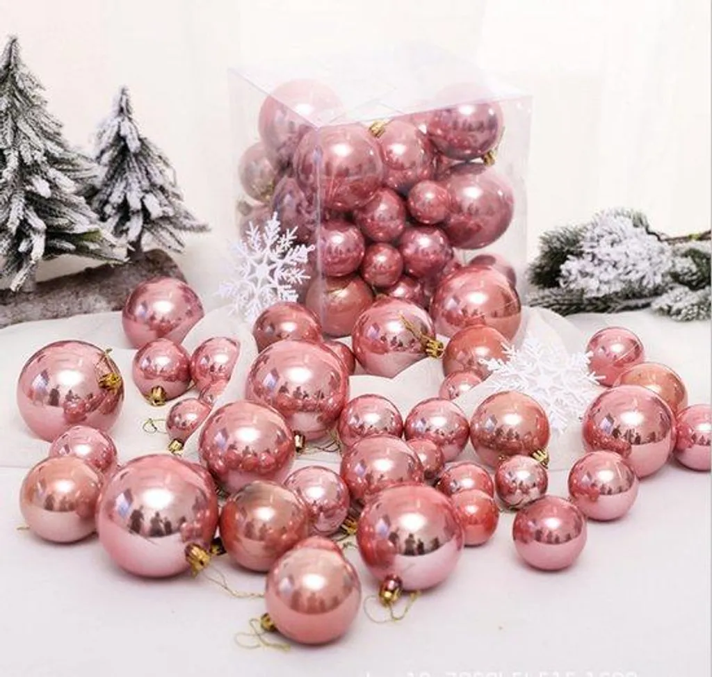 Décoration de Noël boule en verre pour centre de table ou sapin festif