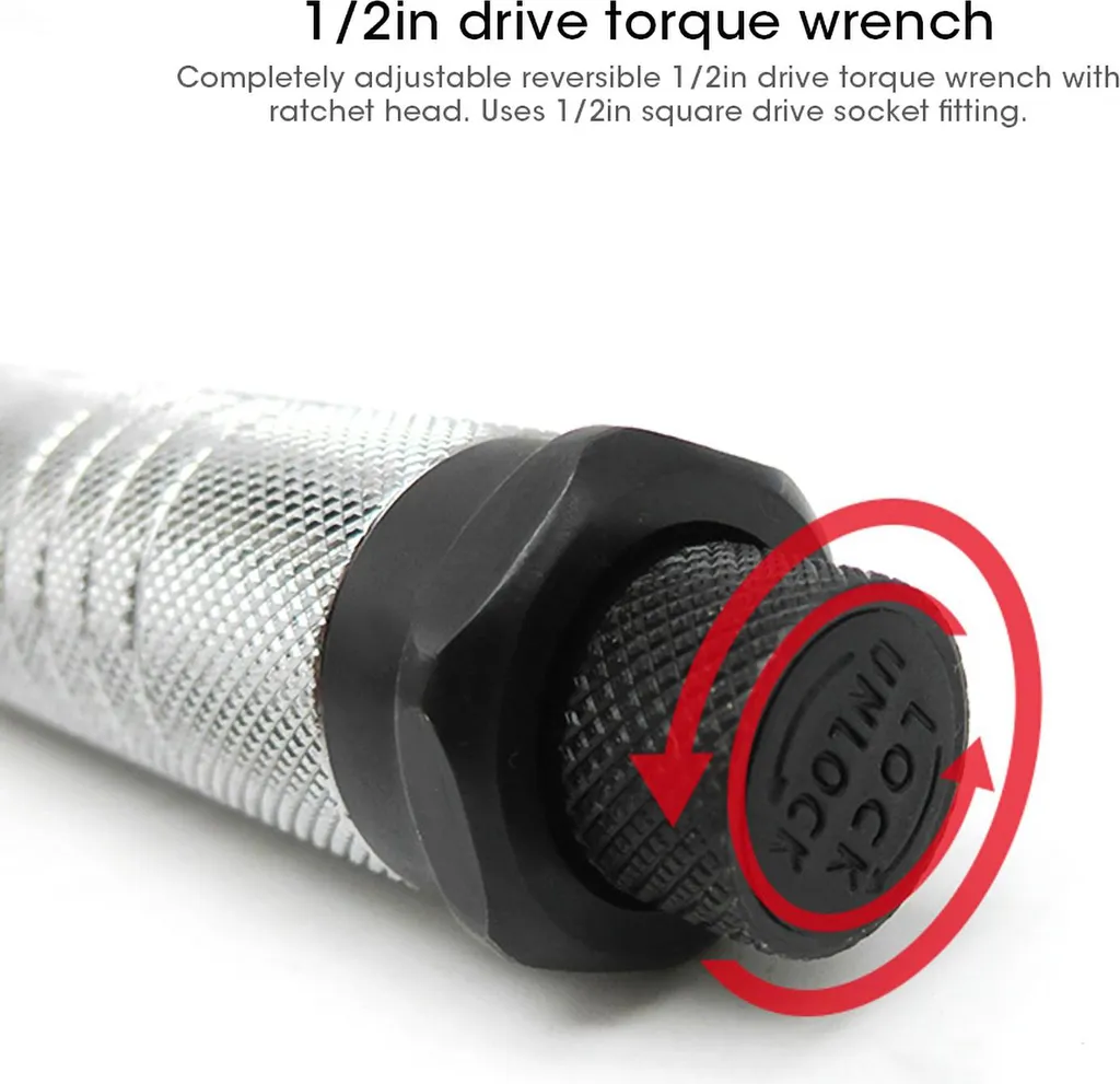 Clé dynamométrique 1/2 28-210 Nm pour éviter le surserrage de vos vis