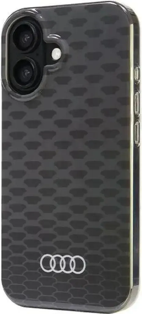 Custodia Audi iPhone 16 MagSafe Nera IML Stitching Pattern Originale - 3