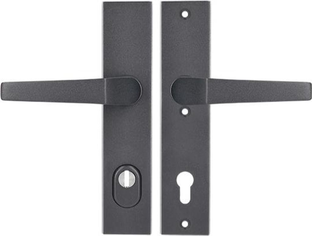 AXA KIOTO 92 WB Griff mit FLEX-Einsatzschutz (Brandschutz), Farbe K7 - Anthrazit (Türstärke 74-83 mm)