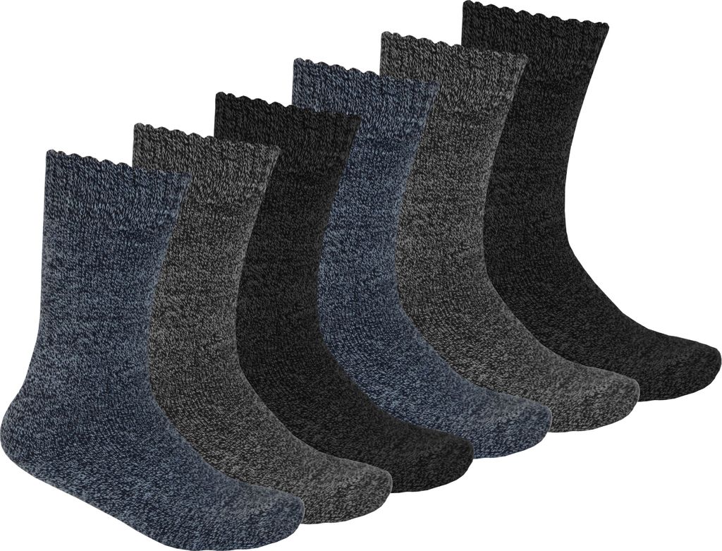 OCERA 6 Paar Herren Thermo-Socken mit Vollfrottee und Produktbild 