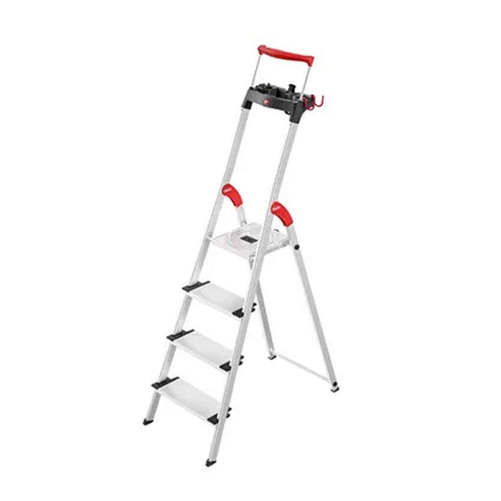 Hailo Hailo Huishoudtrap - 4 Tredes - Aluminium - Max. 150 Kg