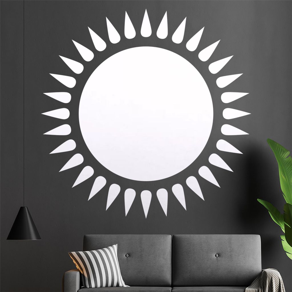 Sonnen Ornament Wandtattoo in 6 Größen - Wandaufkleber Wall Sticker - Dekoration, Küche, Wohnzimmer, Schlafzimmer, Badezimmer
