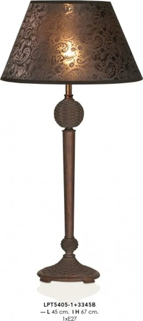 Lampe de Table Somptueuse Marron 45x67 cm - Design Nostalgique Baroque