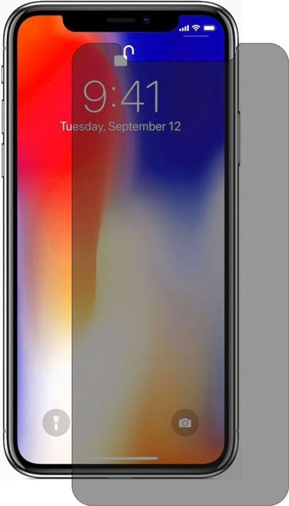 Apple iPhone XR Blickschutz Panzer Schutz Glas Anti-Spy Glasfolie 9H - 2 Stück