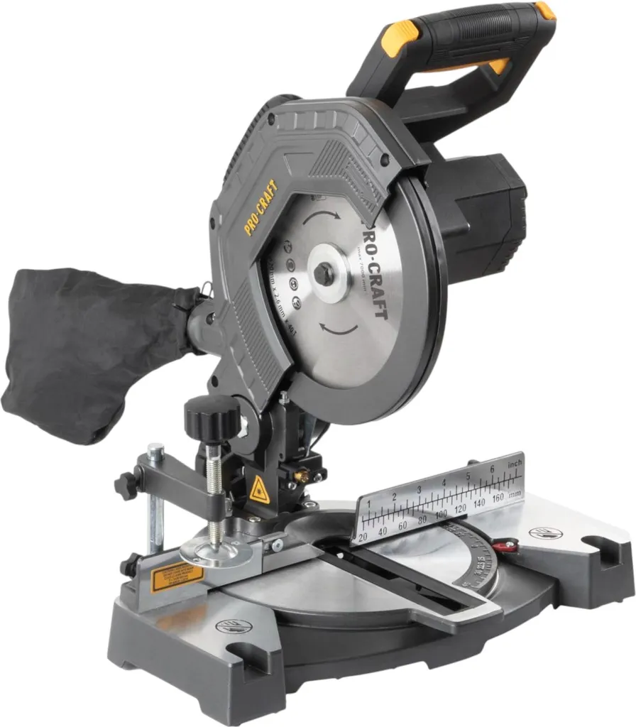 Scie à onglets radiale 20V 210mm pour découpe de bois sans fil Solo
