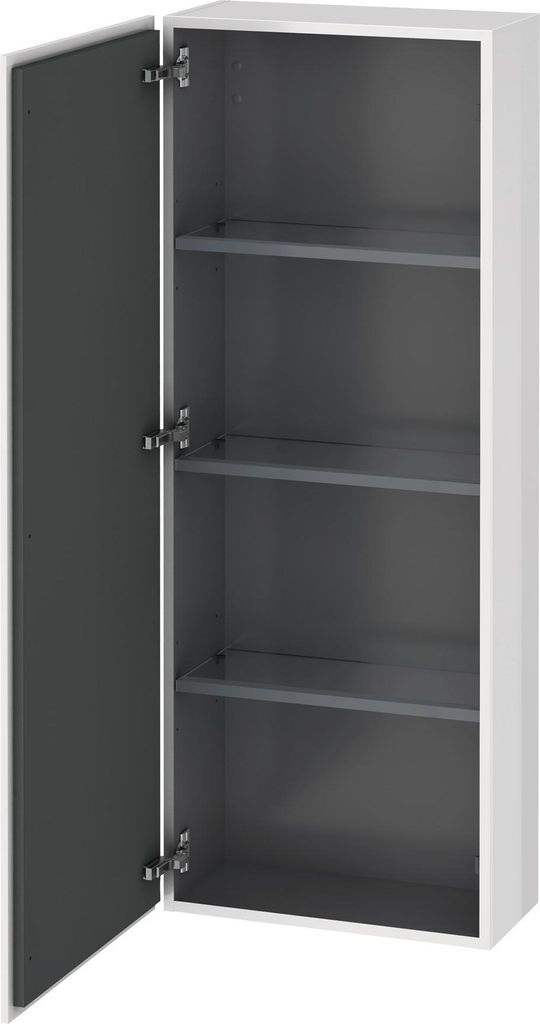 Duravit Halbhochschrank L-CUBE 500 x 243 x 1320 mm Anschlag links nussbaum gebürstet