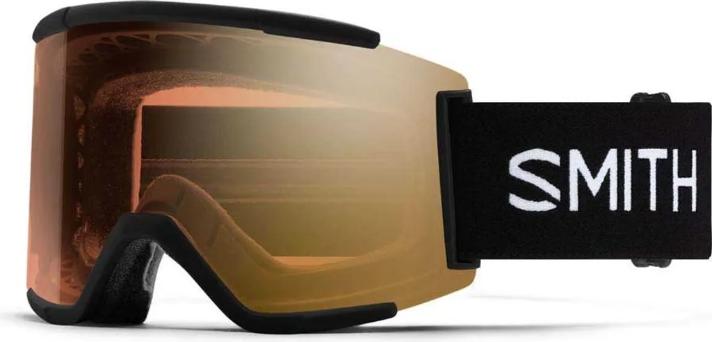 Smith Squad XL Photochrome Masque de Ski Noir ChromaPop Gold Mirror