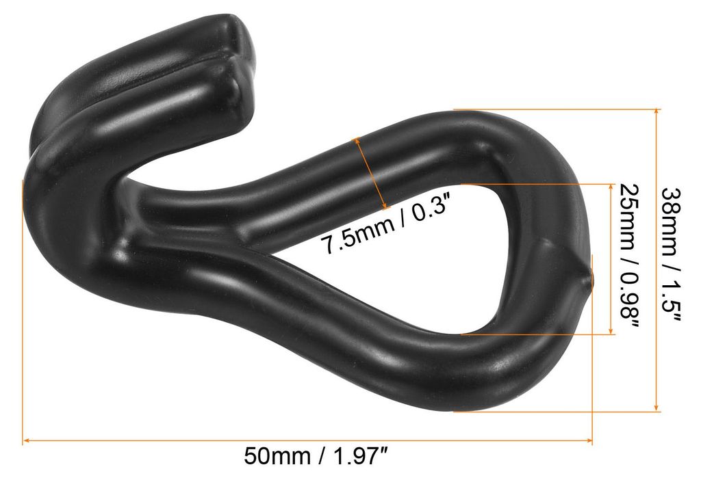 2Stk. Ratsche Double J Strap Hook Load 1763 Lbs fš¹r 1" Zurrgurt Gurtband Auto LKW Anh?nger