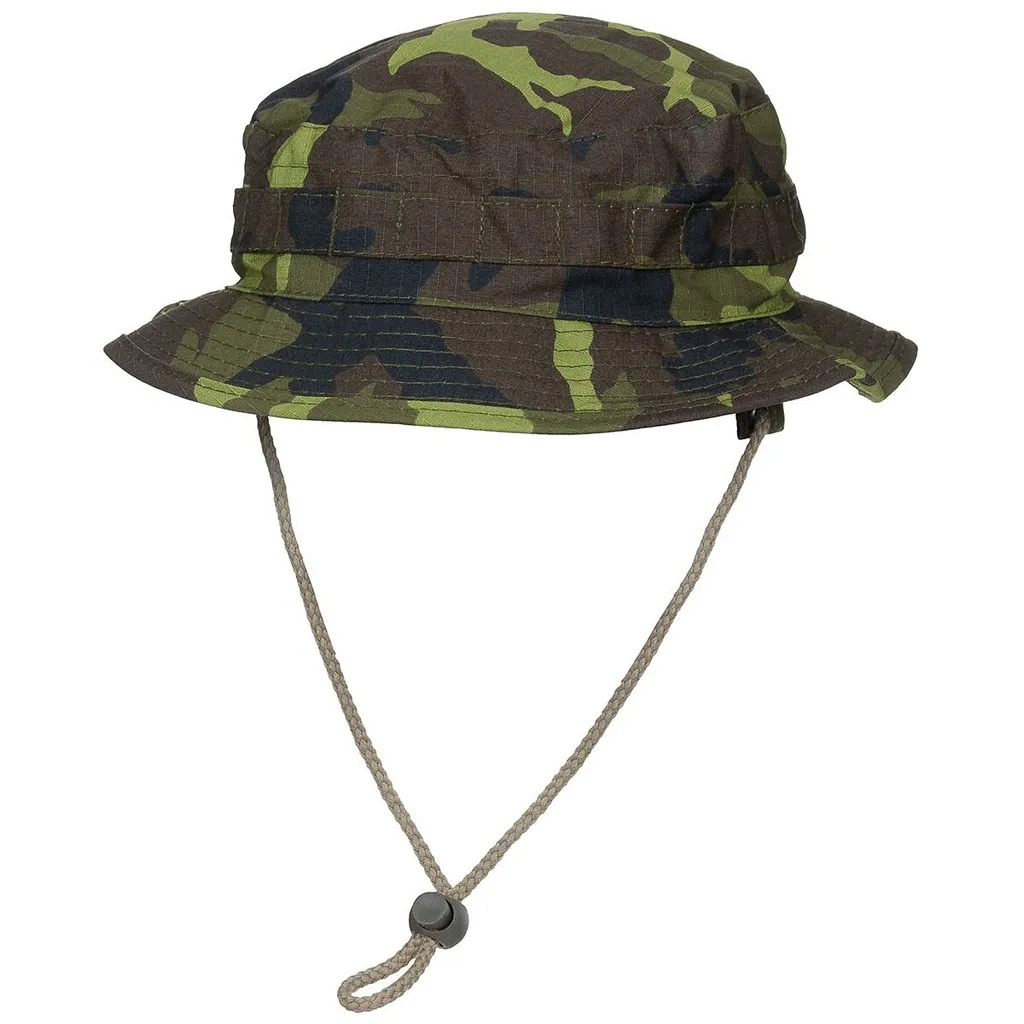 MFH Brit. Cappello Safari Boonie SF Rip Stop CZ Mimetico - Taglia L