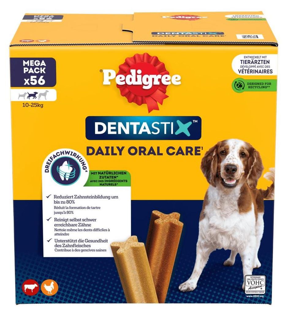 PEDIGREE DentaStix 56 kusů (8x180g) Žvýkací pastilky pro Obrázek produktu 