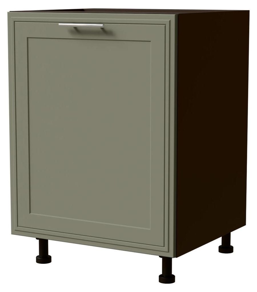 Küchenunterschrank SALO 60x82cm 1-türig matt Farbe wählbar (SL-D1D/60),reed green matt,lava
