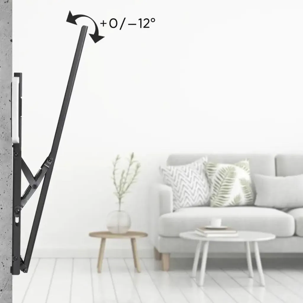 Support mural TV inclinable pour Home Cinéma - Écran 254 cm Max 75 kg