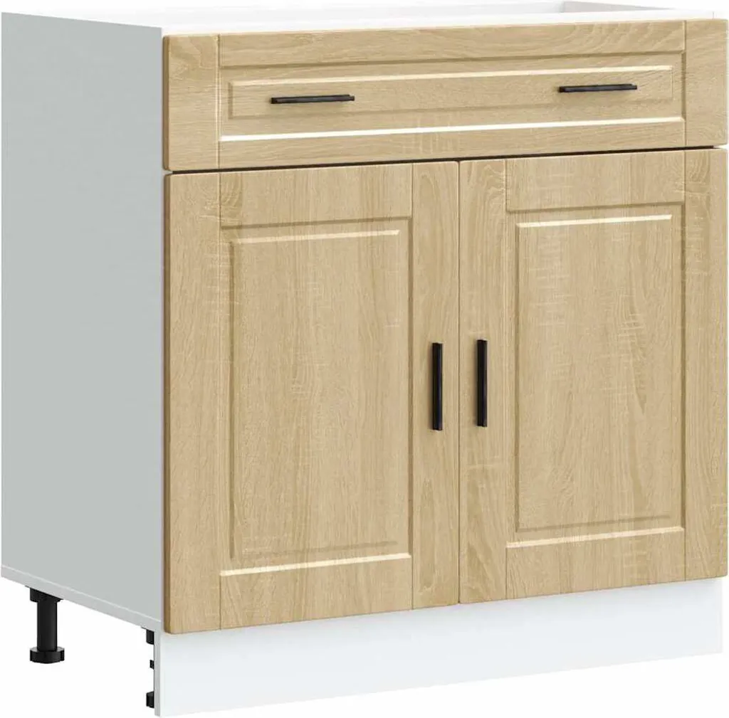 vidaXL Base da cucina Porto Sonoma in legno di rovere