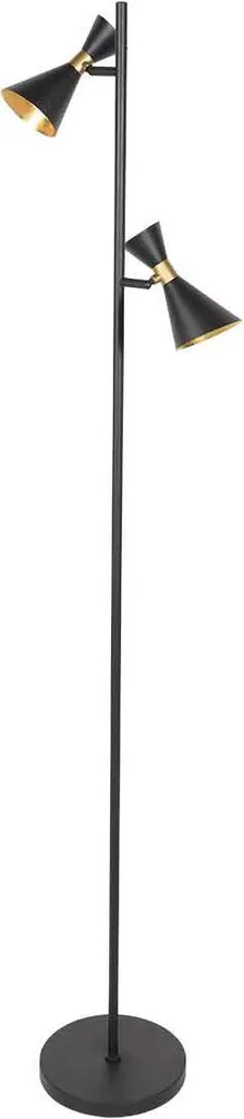 Piantana Moderna Anne Lighting Preto 4112ZW - Design Nero Metallo - 2