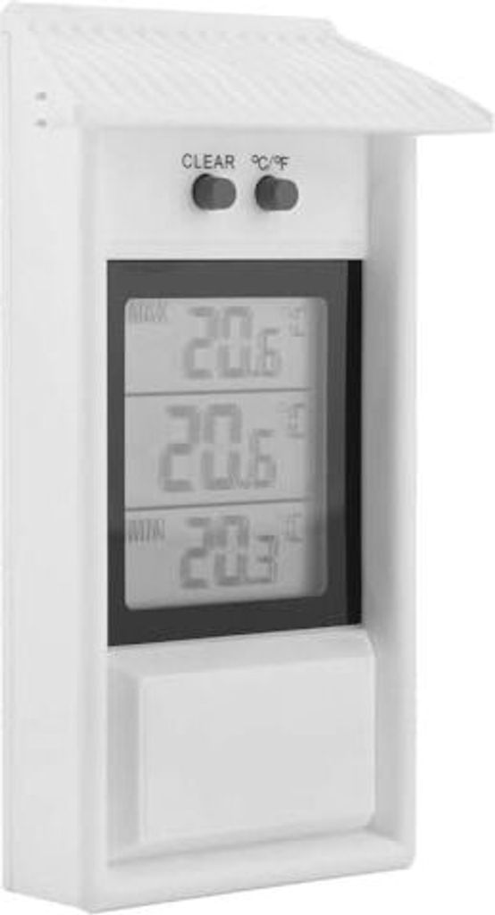 Gewächshaus Thermometer, Außenthermometer, Innen Aussen Digital Humidity Accuracy +/-1°C, Temperature Resolution: 0.1 °C, Measurement Range: - ...
