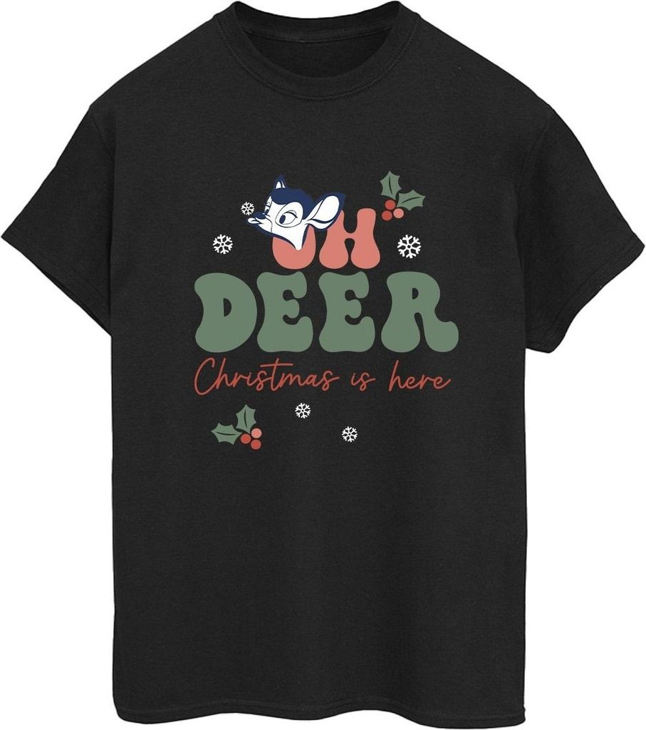 Disney - "Oh Deer" T-Shirt für Damen BI47790 (3XL) (Schwarz)
