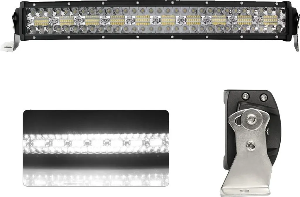 Barra LED 390W 22'' Curva Tri-Row Waterproof per Camion e 4x4