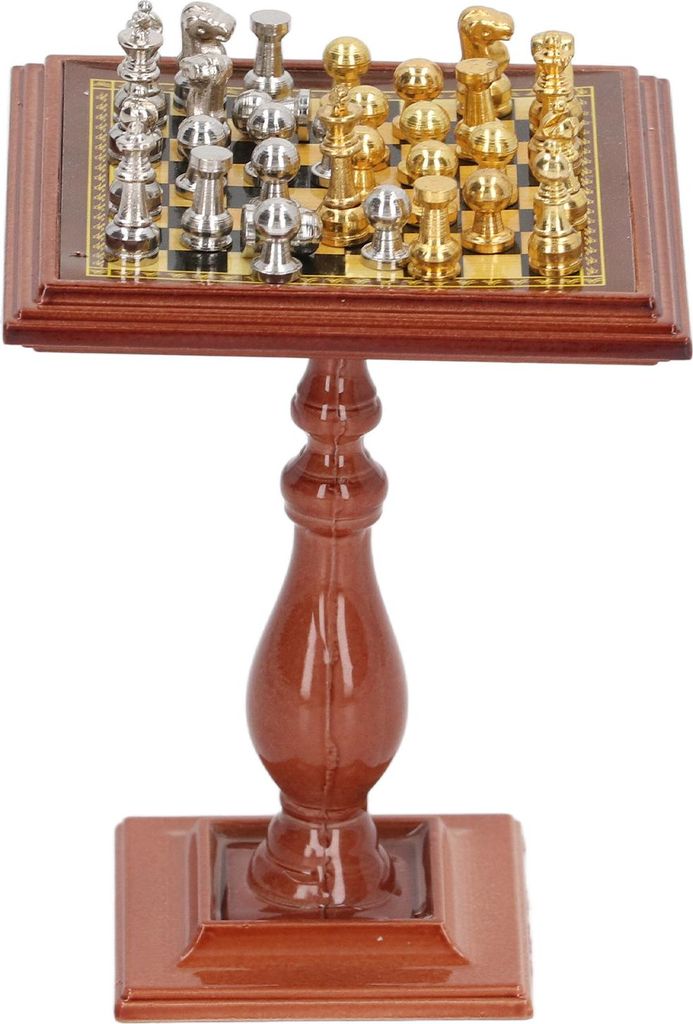 1:12 Puppenhaus magnetische Schachlegierung Simulation Miniatur mit Tischbein für 1/12 1/6 Dekoration