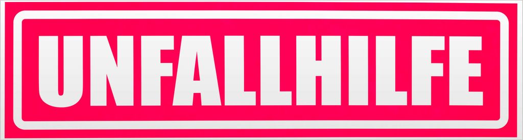 Kiwistar Unfallhilfe invertiert Magnetschild Schild magnetisch - 45cm Neonpink - Magnetfolie für Auto PKW Kfz