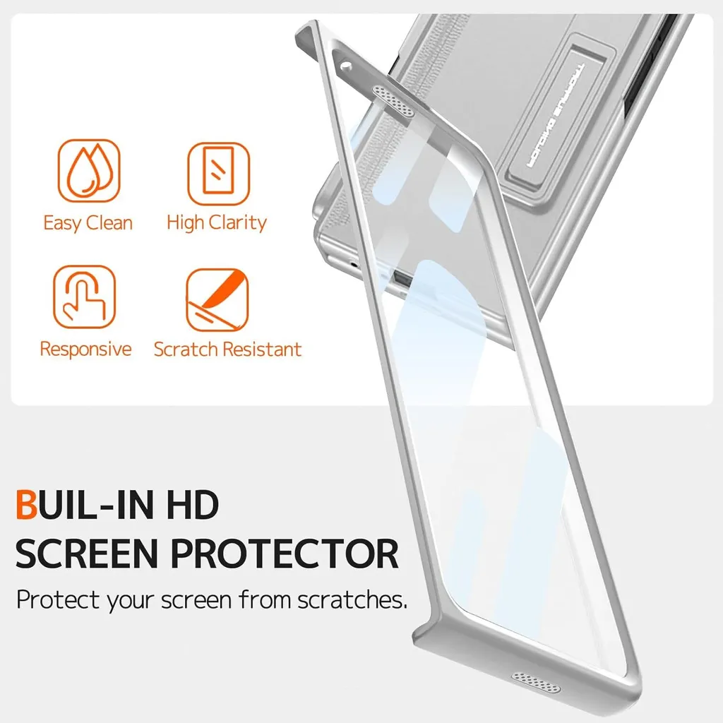 Custodia Professionale Z Fold 6 Argento: S Pen e Supporto Video - 3
