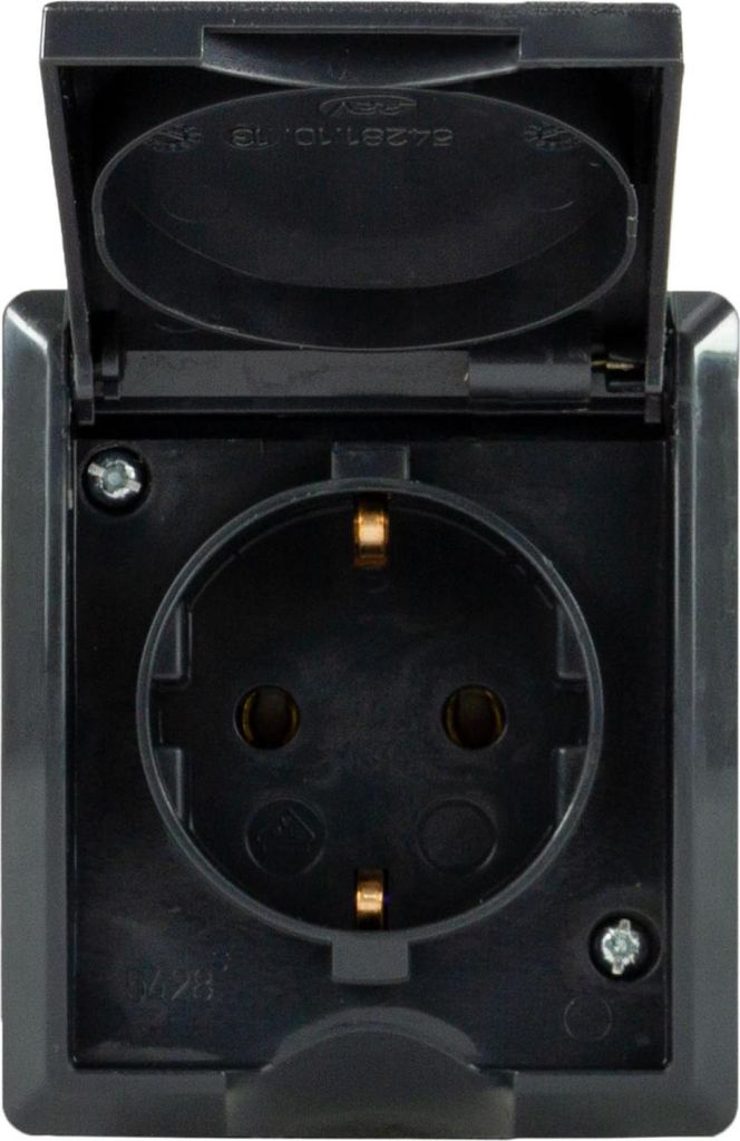 REV RITTER AquaForm FR AP-Steckdose anthrazit Produktbild 