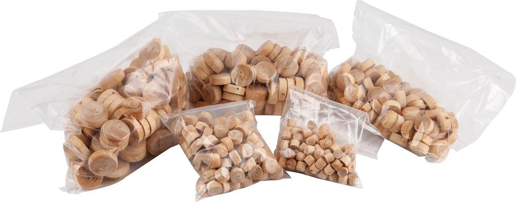 Astdübel, Querholzplättchen Fichte Set, 50* ø10mm, 150* Produktbild 
