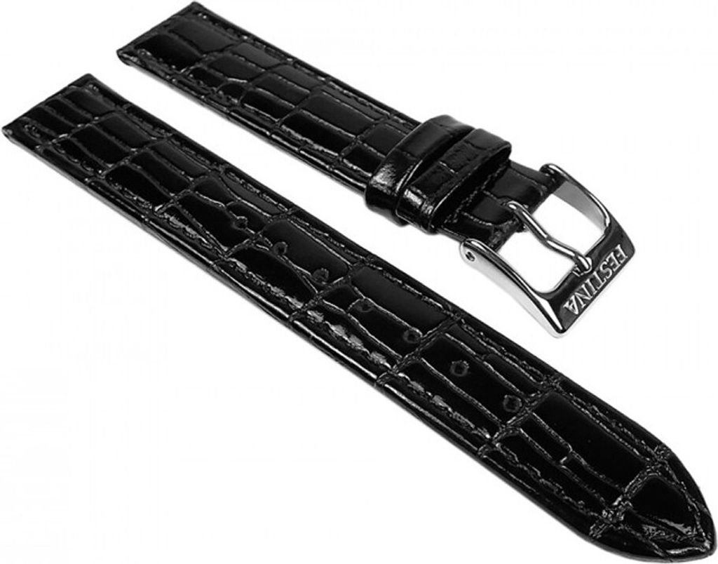 Festina Uhrenarmband 16mm | Leder Reptilprägung für F16477 F16479, Farbe:braun