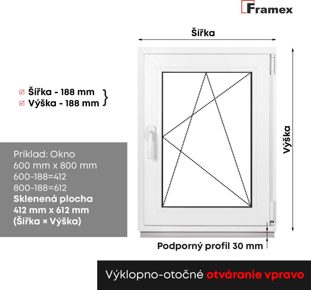 Framex okno do pivnice vnútorné biele/vonkajšie antracitové Obrázok produktu 