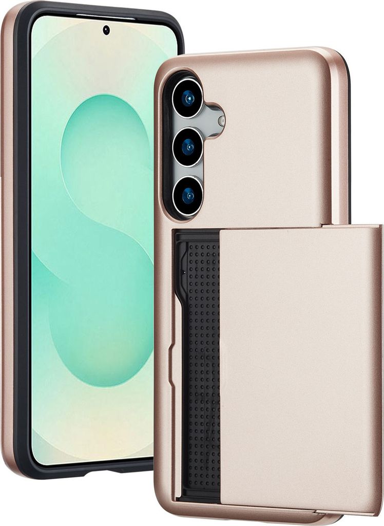 imoshion Backcover mit Kartenfach Samsung Galaxy S25 Plus - Rosé gold