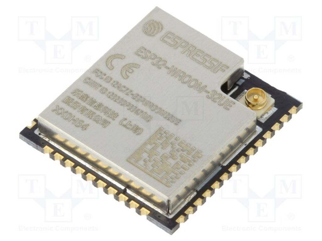 1x Modul: IoT SMD 18x19,2x3,2mm Bluetooth Low Energy,WiFi ESP32-WROOM-32UE (8MB)
