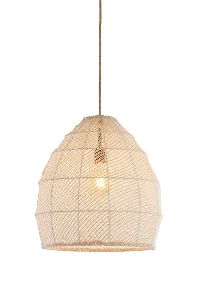 Light & Living - Hängelampe MAKASSAR - Ø42x42cm - Weiß