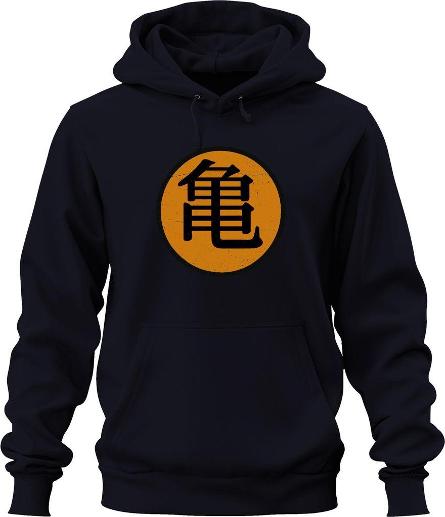 Roshi's Gym Son Goku Anime Fan Manga Otaku Japanisch Streetwear Uni Hoodie Kapuzenpullover, Navy, XL