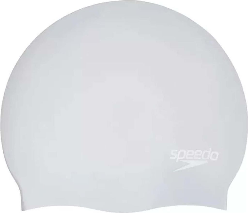 Speedo Unisex Badekappe für lange Haare | Badekappe | Ziepfrei | Einfaches Aufsetzen Silver One Size