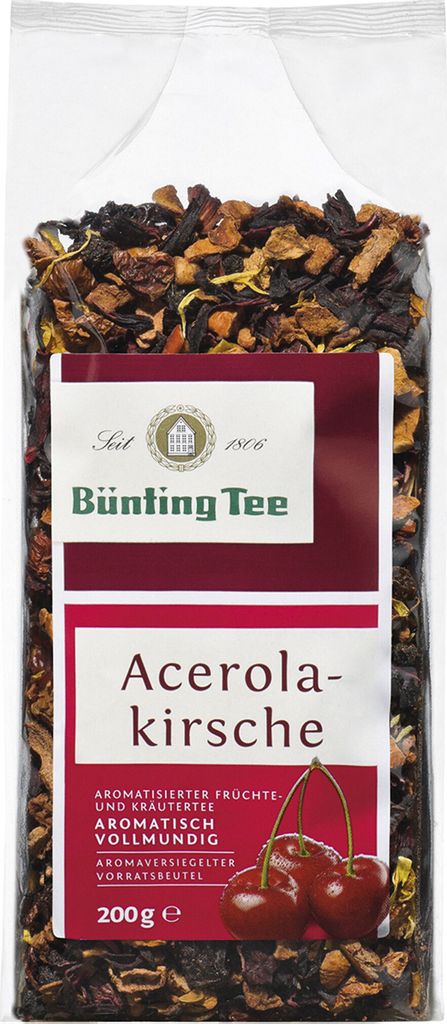 Bünting Tee Acerola Kirsche Früchte Kräuterteemischung 6er Produktbild 