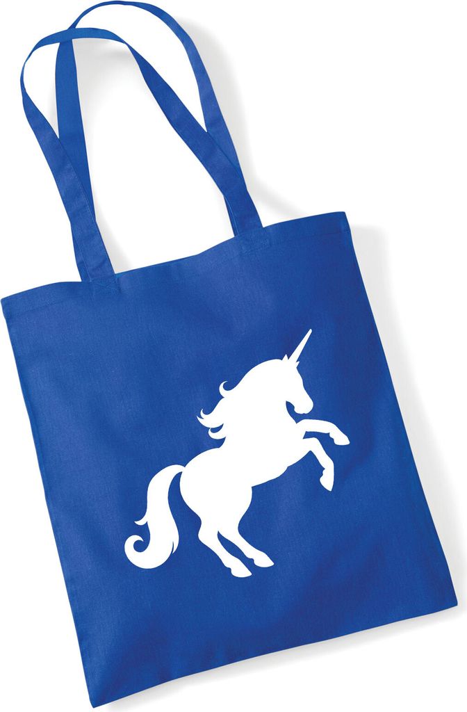 Huuraa Jutebeutel Einhorn Silhouette 10 Liter Bright Royal Produktbild 