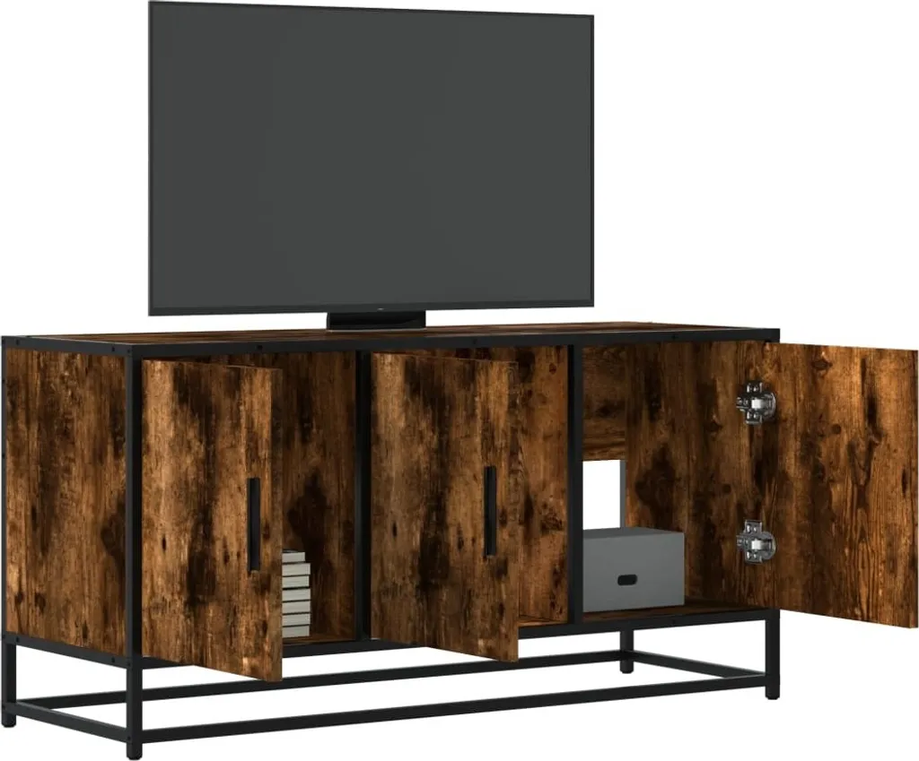 Maison Exclusive Mobile TV 100cm Design Rovere Affumicato e Metallo