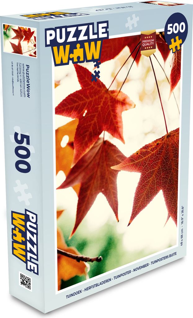 MuchoWow Puzzle 500 Teile Herbstblätter - November - Natur - Bäume - Denken - Spiel - Toy