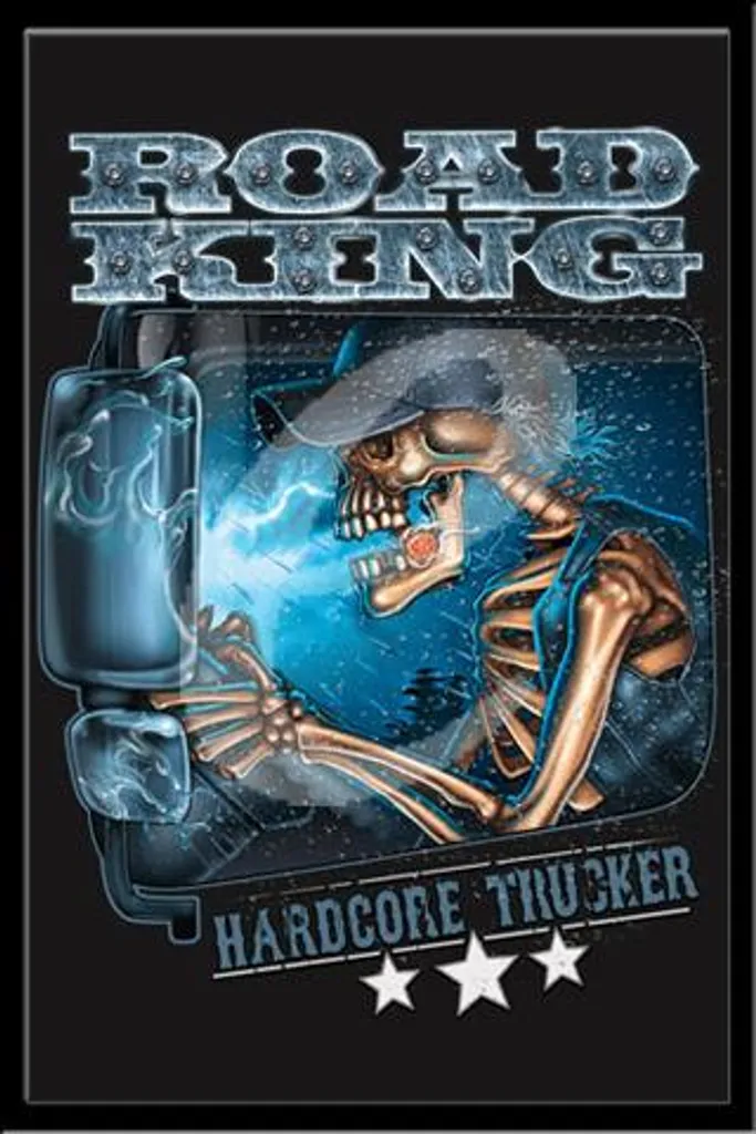 Décoration murale Road King Hardcore Trucker encadrée noir Shinsuke