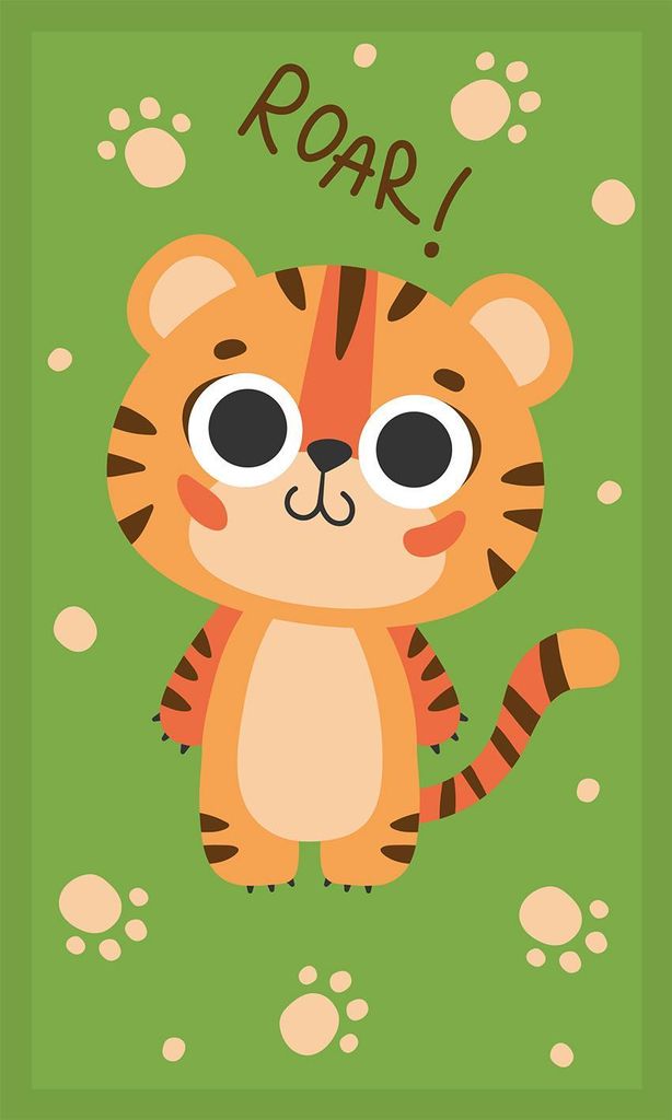 FARO Babyhandtuch Tiger Baumwolle - Frottee, 50/30 cm