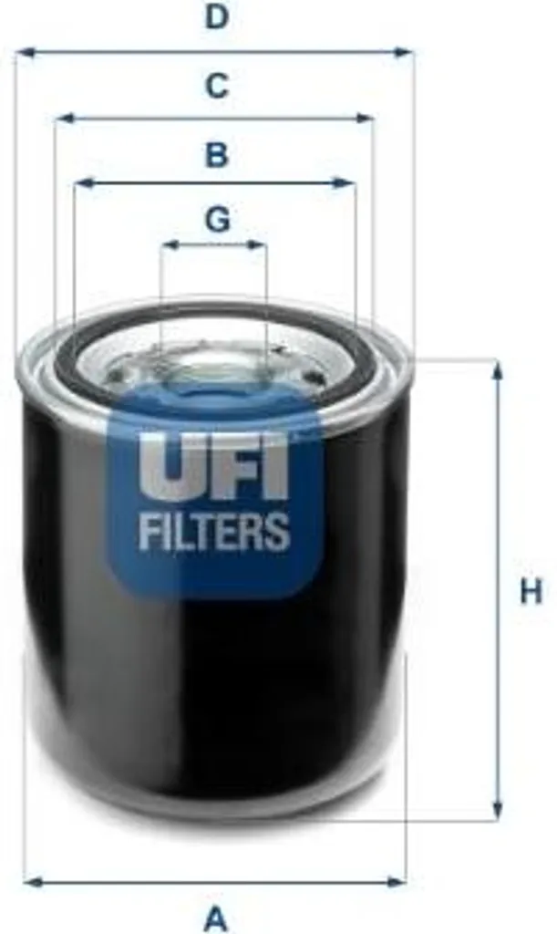 Cartouche déshydratante UFI 27.A66.00 haute capacité pour système OE