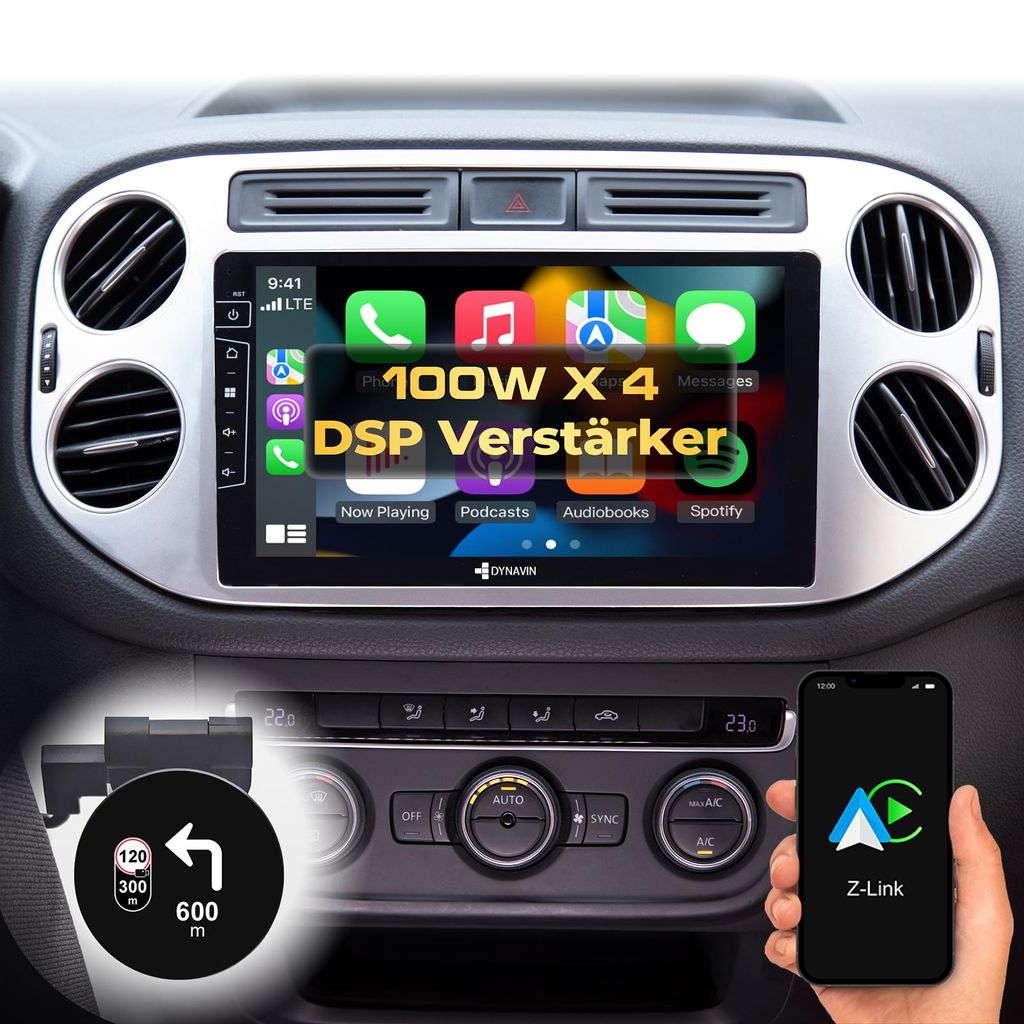 9 Zoll Android Autoradio Navi für VW Golf 5 Plus | Tiguan 2007-2016 Wireless Carplay Android Auto Head-up Display DAB+